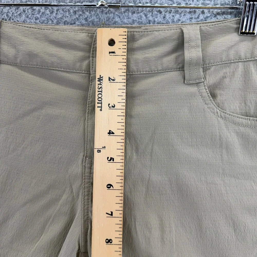 Prana Halle Shorts Womens 4 Khaki Tan Stretch Zion Hiking Outdoor Cargo Pockets - Picture 5 of 11